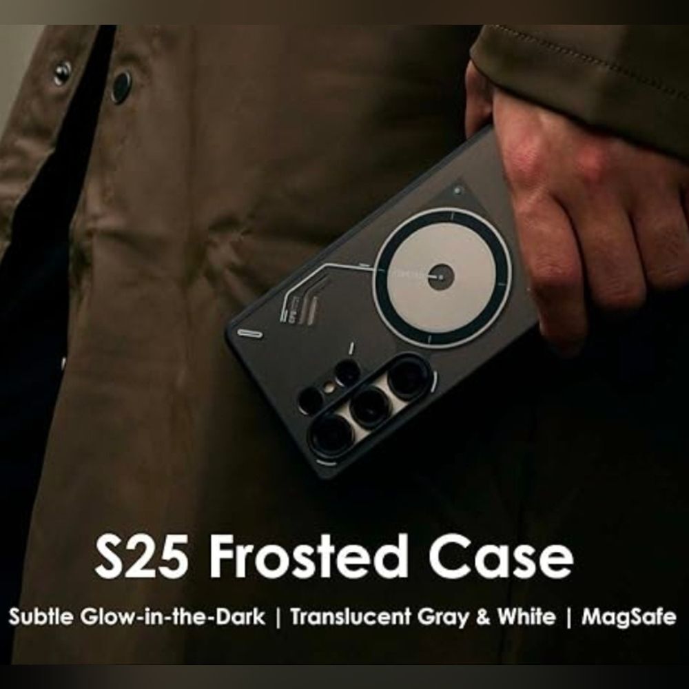 🩵⏭️NIB Glow In The Dark Translucent Magnetic S25 Ultra Phone Case